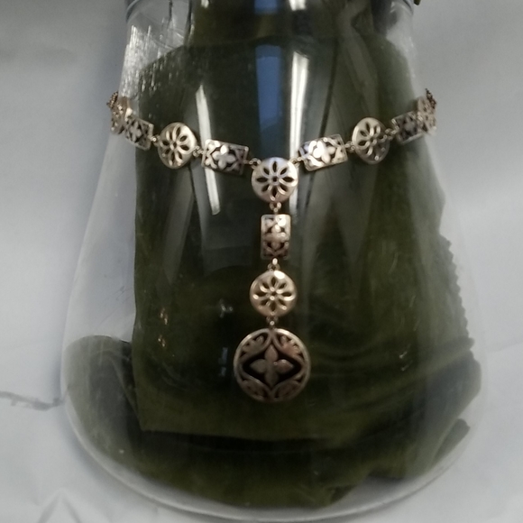 Silver & Onyx Medallion necklace - Picture 1 of 7